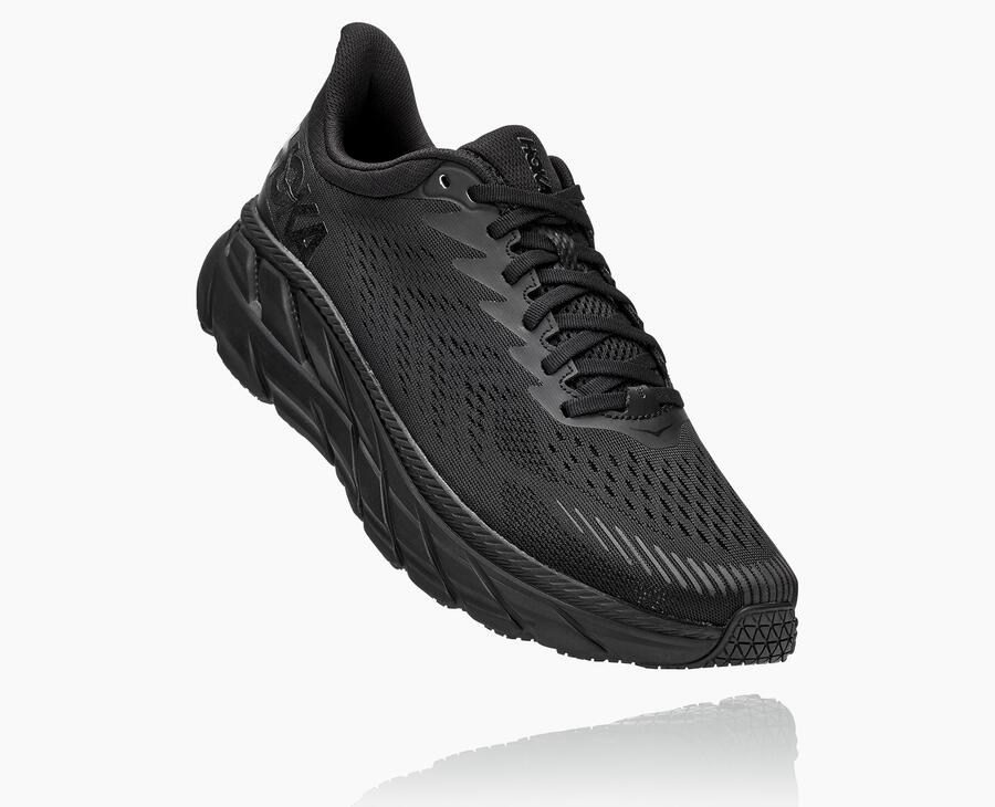 Hoka One One Running Shoes Mens Black - Clifton 7 - 76049FBNU